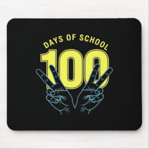 Tapis De Souris Drôle 100e jour d'école pour l'enseignant ou l'élè
