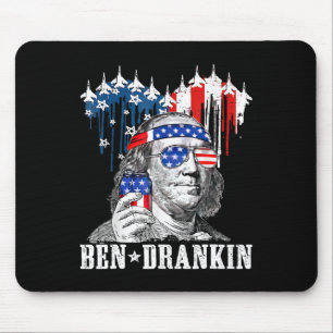 Tapis De Souris Drôle 4 juillet Ben Drankin Patriotique