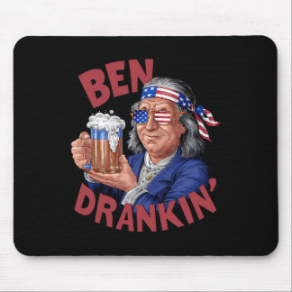 Tapis De Souris Drôle 4 juillet Parti du Président américain Frank