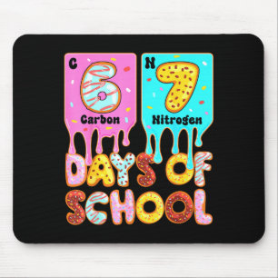 Tapis De Souris Drôle 67 Jours D'école Mème Tableau Périodique Dég