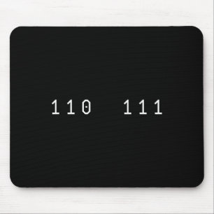 Tapis De Souris Drôle 67 Mème Code Binaire Informatique Nerd Sl