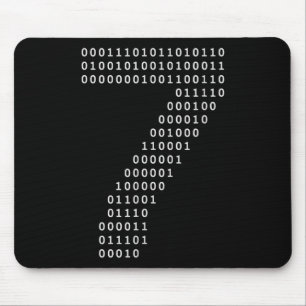 Tapis De Souris Drôle 67 Mème Code Binaire Tech Geek Numérique Six