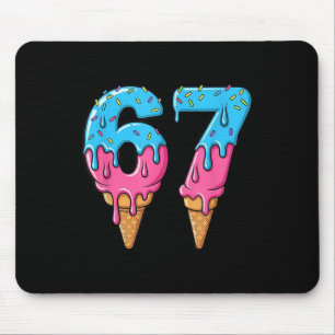 Tapis De Souris Drôle 67 Mème Glace Goutte Six Sept Génération Z