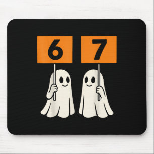 Tapis De Souris Drôle 67 Mème Halloween Tendance Six Sept Fantômes