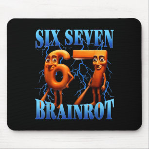 Tapis De Souris Drôle 67 Meme Italian Brainrot Tung Tung Sahur Six