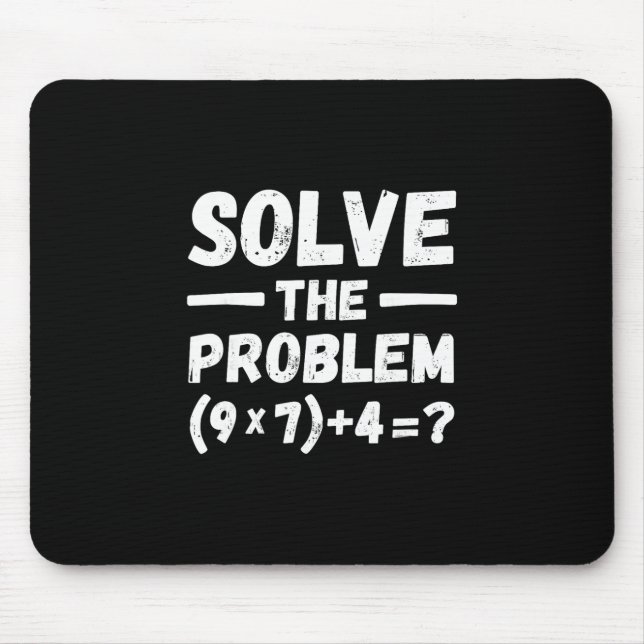 Tapis De Souris Drôle 67 Mème Pemdas Humour Prof de Maths Élémenta (Devant)