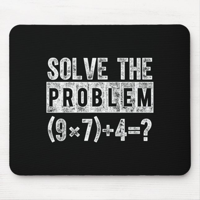 Tapis De Souris Drôle 67 Meme Pemdas Prof de Maths Élémentaire Cer (Devant)
