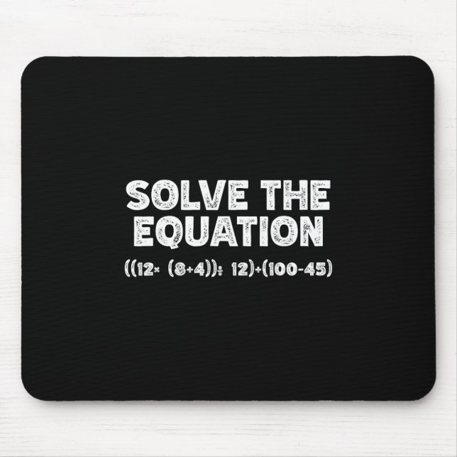 Tapis De Souris Drôle 67 Meme Pemdas Prof de maths élémentaire Cer (Devant)