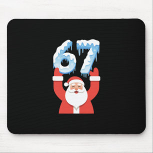 Tapis De Souris Drôle 67 Mème Père Noël Hiver Neige Glace San