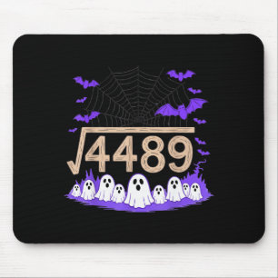 Tapis De Souris Drôle 67 Mème Prof de maths 6 7 Halloween Carré Ro