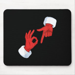 Tapis De Souris Drôle 67 Mème Santa Mains Geste Six Sept Argot