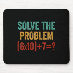 Tapis De Souris Drôle 67 Mème Six Sept 6 7 Prof de Maths Hommes Fe