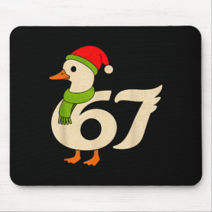 Tapis De Souris Drôle 67 Oie Noël 6 7 Mème Canard Chapeau de Père