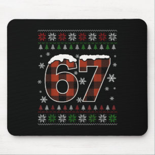 Tapis De Souris Drôle 67 Six Sept Mème Brainrot Cringe Noël