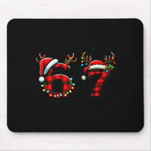 Tapis De Souris Drôle 67 Xmas Six Seven Mème Brainrot Noël Pa