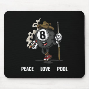 Tapis De Souris Drôle 8 Ball Billard Joueur Huit Ball Billi