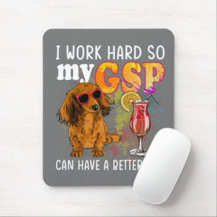 Tapis De Souris Drôle Allemand Raccourci Pointeur Cadeaux GSP Love