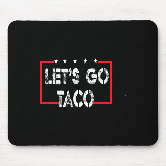 Tapis De Souris Drôle Allons-y Taco 53 (Devant)