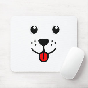 Tapis De Souris Drôle Animal De Compagnie Chien Chiot Émoticône Vi