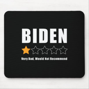 Tapis De Souris Drôle Anti Biden Pro Trump 1 Étoile Élection de cl