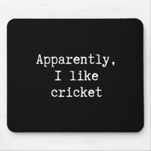 Tapis De Souris Drôle Apparemment j'aime Cricket Maman Papa Sœur F