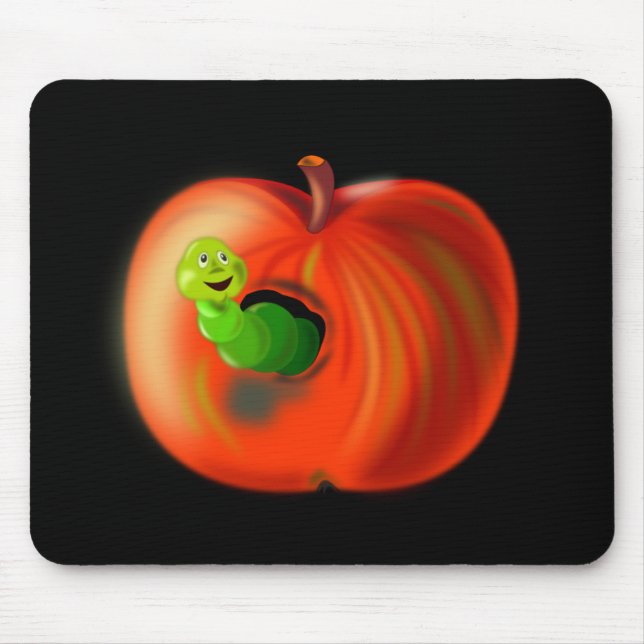 Tapis De Souris Drôle Apple Pad (Devant)