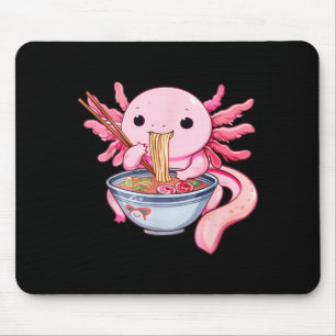 Tapis De Souris Drôle Axolotl Ramen Kawaii Anime Graphique Japonai