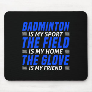 Tapis De Souris Drôle Badminton Art Pour Hommes Femmes Navette Spo