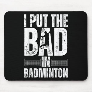Tapis De Souris Drôle Badminton Art Pour Hommes Femmes Navette Spo