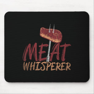 Tapis De Souris Drôle Barbecue Viande Fumée Steak Idée cadeau Barb