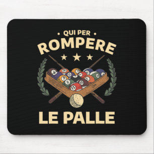 Tapis De Souris Drôle Billard Sports Citation Pour Joueur Billard