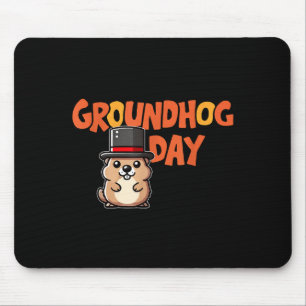 Tapis De Souris Drôle Bonne Jour de la marmotte 2 février Phils Va
