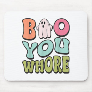 Tapis De Souris Drôle Boo You Funny Super Halloween mignon Fantôme