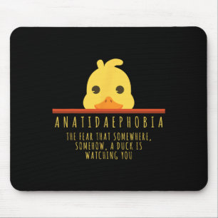Tapis De Souris Drôle Chasse Canard Anatidaephobia Ferme Animal Ca