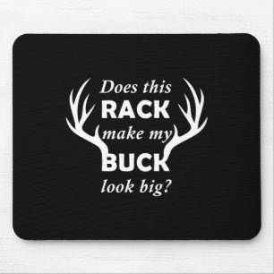 Tapis De Souris Drôle Chasse Chasse De Cerfs Rack Big Buck