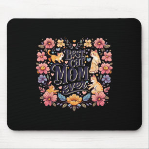 Tapis De Souris Drôle Chat Graphisme Femmes Mère Chat Kitten Meill