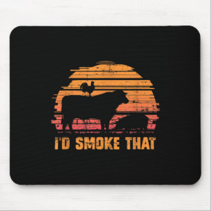 Tapis De Souris Drôle Chef Barbecue J'Ai Fumé Ce Barbecue