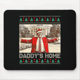 Tapis De Souris Drôle chez papa Trump mauvais Noël Noël Noël Noël