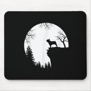 Tapis De Souris Drôle Chien-taureau Français Et Amoureux des chien