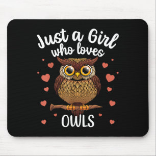 Tapis De Souris Drôle Chouette Art Pour Filles Femmes Enfants Jeun