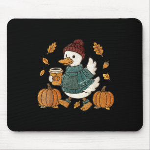 Tapis De Souris Drôle Citrouille d'oie Thanksgiving Automne Yall