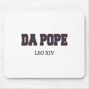 Tapis De Souris Drôle Cool Da Pape Chemise Dieu Béni Pape Leo Xiv