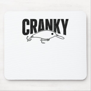 Tapis De Souris Drôle Cranky - Crankit Leurre de pêche Humour Pêch