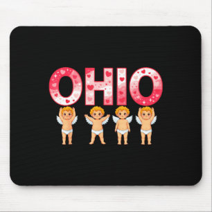Tapis De Souris Drôle Cud Ohio Midwestern Party O-h-i-o En Valenti
