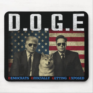 Tapis De Souris Drôle D.o.g.e Démocrates Doge Officiellement Se Dé