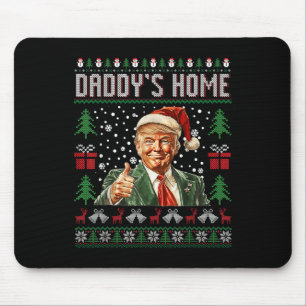 Tapis De Souris Drôle Daddy Accueil Trump laide Sweater de Noël Xm