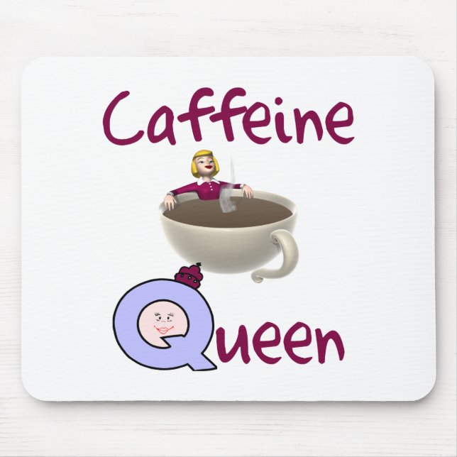 Tapis de souris drôle d'amant de café (Devant)