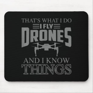 Tapis De Souris Drôle d'art de drone pour hommes femmes garçons co