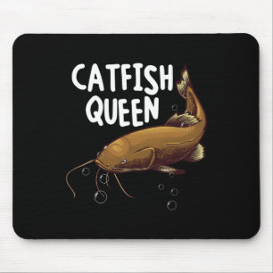Tapis De Souris Drôle d'art d'hameçonnage de chat Femmes Maman Rei