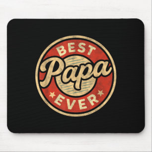 Tapis De Souris Drôle d'art Papa pour grand-père de petits-enfants